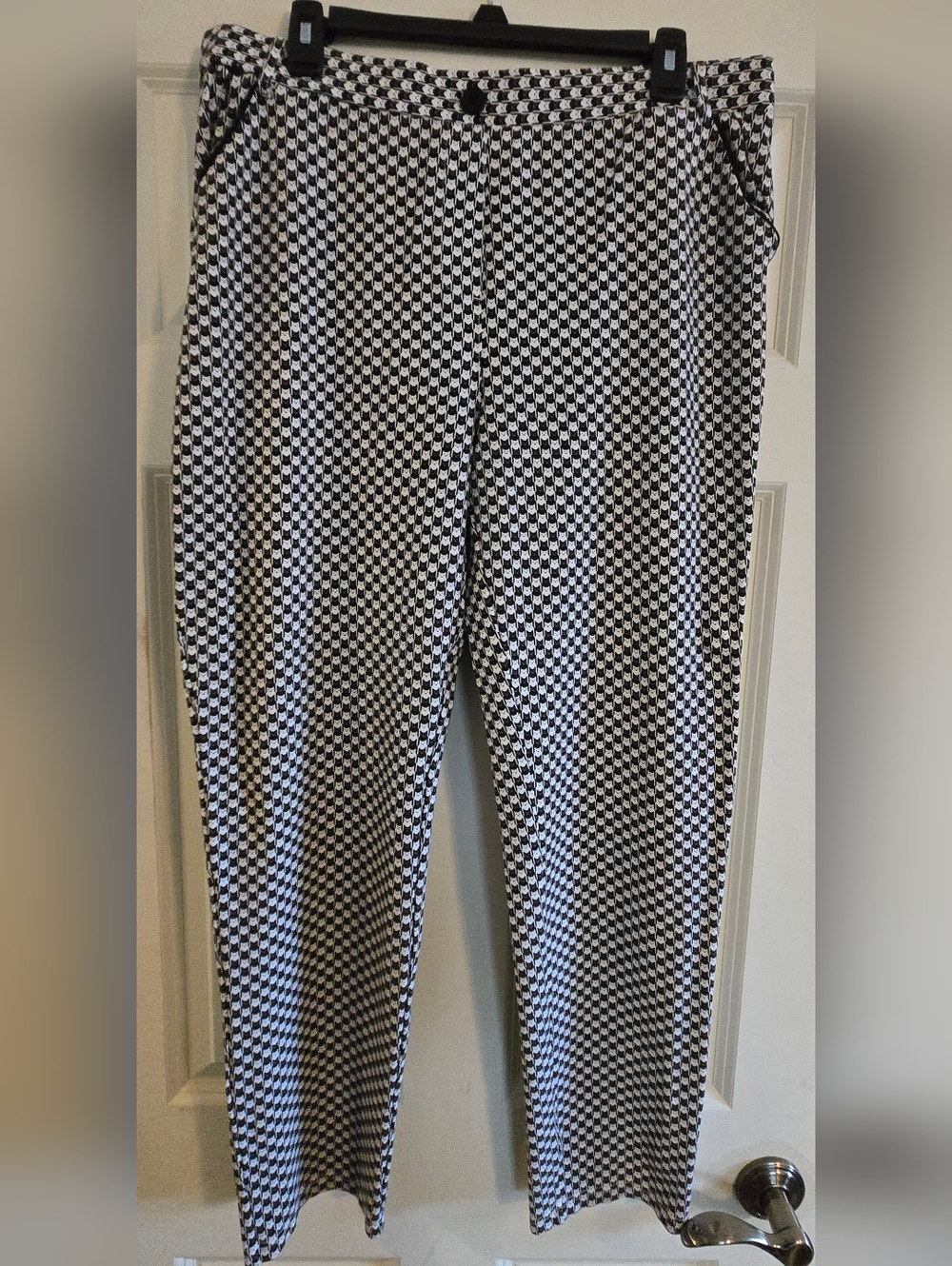 Betabrand Black and White Catstooth Pants XXL Long - Picture 6 of 6